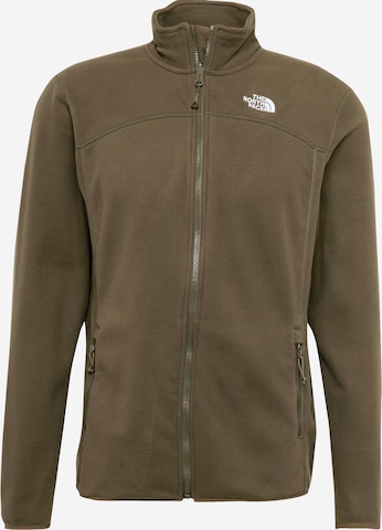 THE NORTH FACE Funktionele fleece-jas 'Glacier' in Groen: voorkant