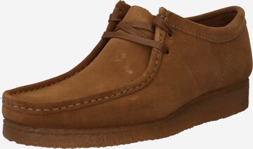 Clarks Originals Mokassiin 'Wallabee', värv pruun: eest vaates