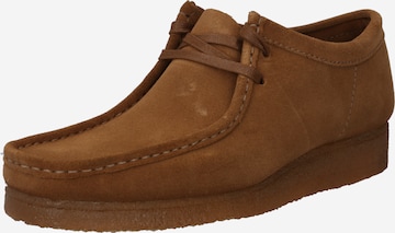 Clarks Originals Moccasins 'Wallabee' in Brown: front