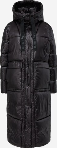 QS Winter coat in Black: front