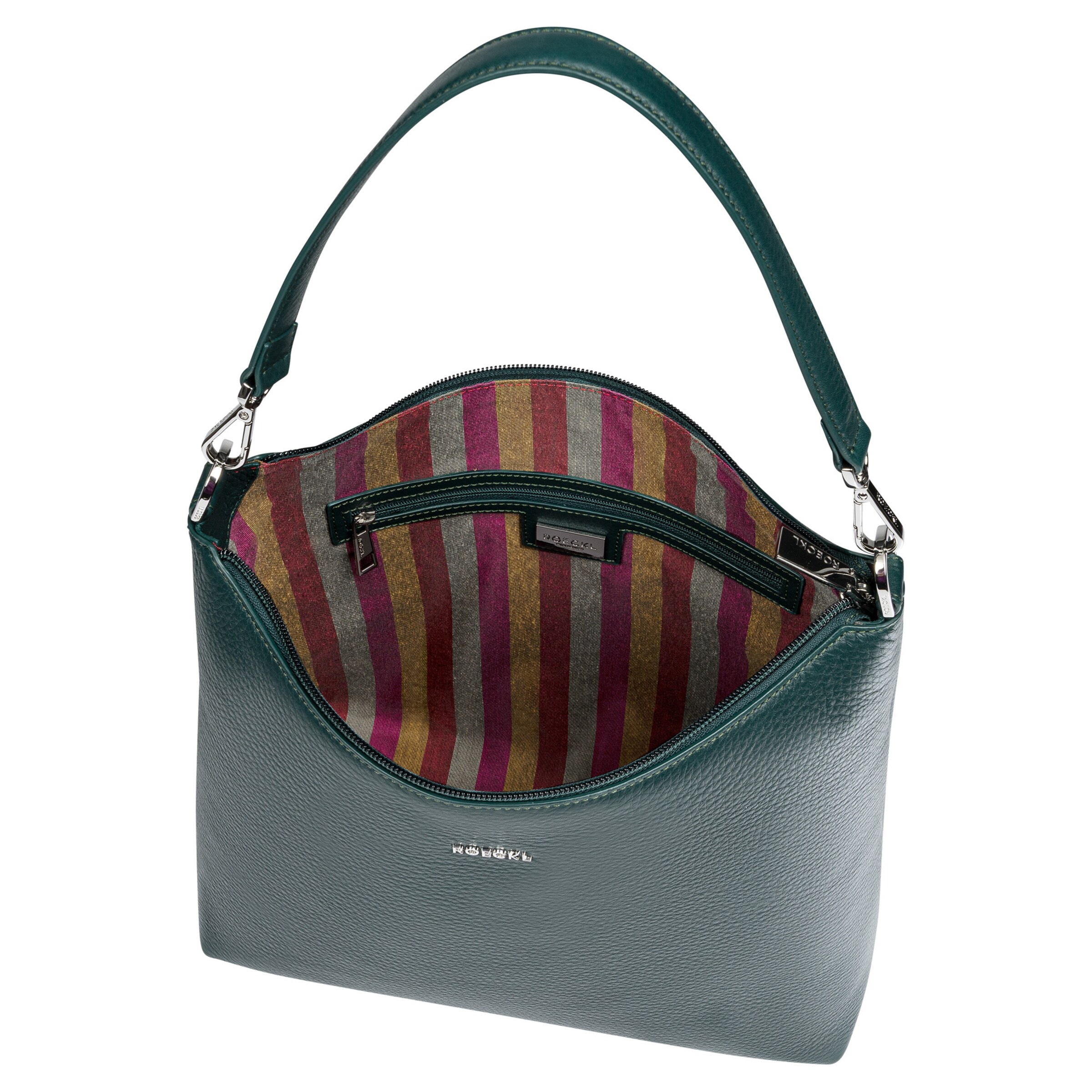 Borsa a spalla 'DIANA SCHULTERTASCHE GRAINED MEDIUM' di Roeckl in verde