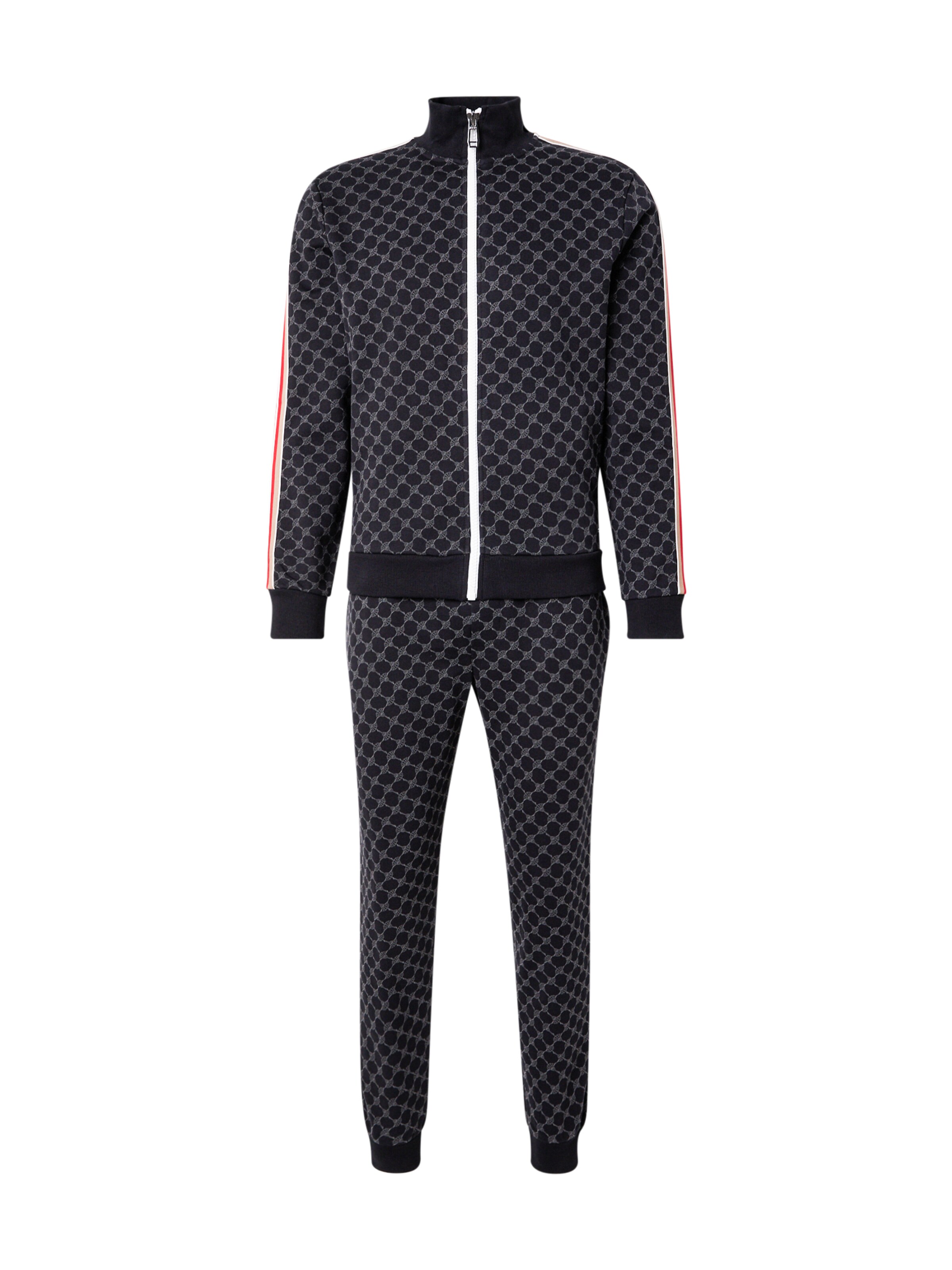 JOOP! Joggingpak 'Ian' in Zwart: voorkant