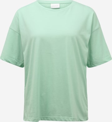 VILA Oversize t-shirt 'DREAMERS' i grön: framsida