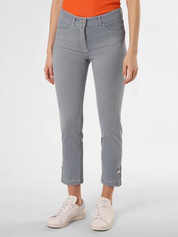 TONI Slimfit Jeans in Grijs: voorkant
