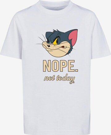 ABSOLUTE CULT Shirt 'Tom and Jerry - Nope Not Today' in White: front