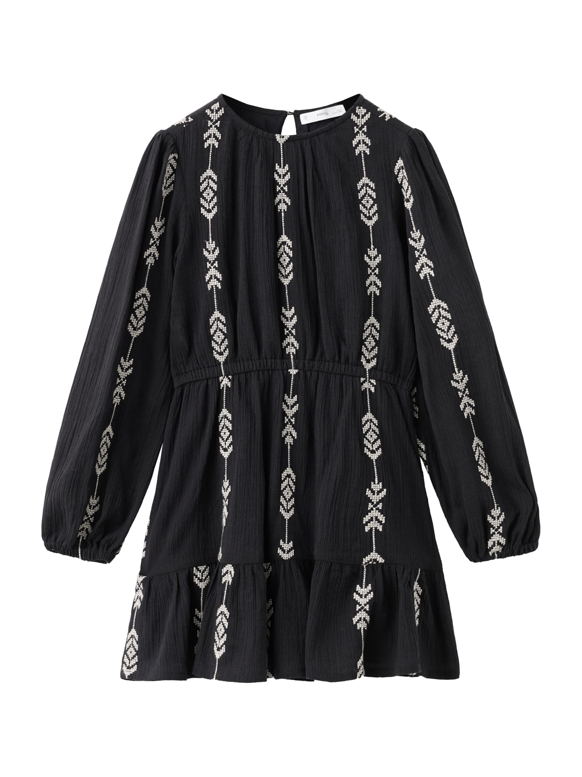 Rochie 'India' de la MANGO KIDS pe negru: față