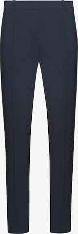 HUGO Slim fit Pleated Pants in Blue: front