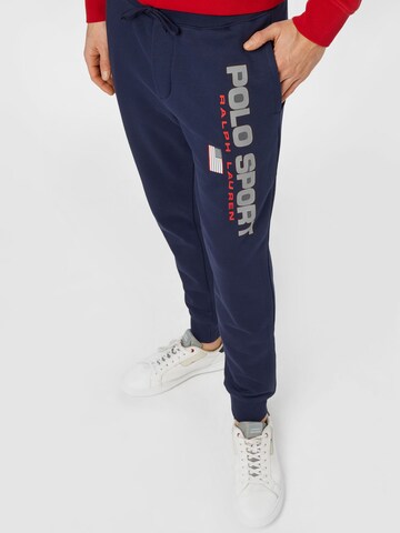 Effilé Pantalon Polo Ralph Lauren en bleu