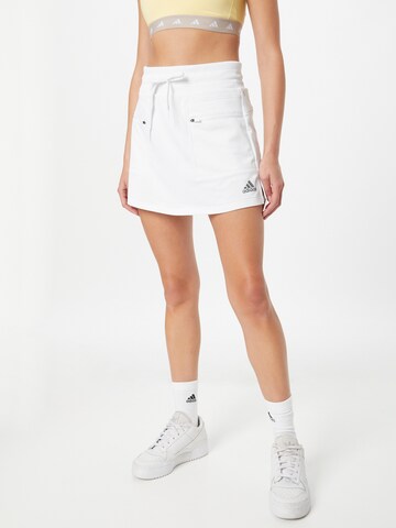 ADIDAS GOLF Athletic Skorts in White: front