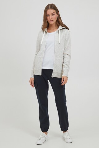 Oxmo Zip-Up Hoodie in Grey