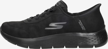 Baskets basses 'Slip-Ins: Go Walk Flex' SKECHERS en noir : devant