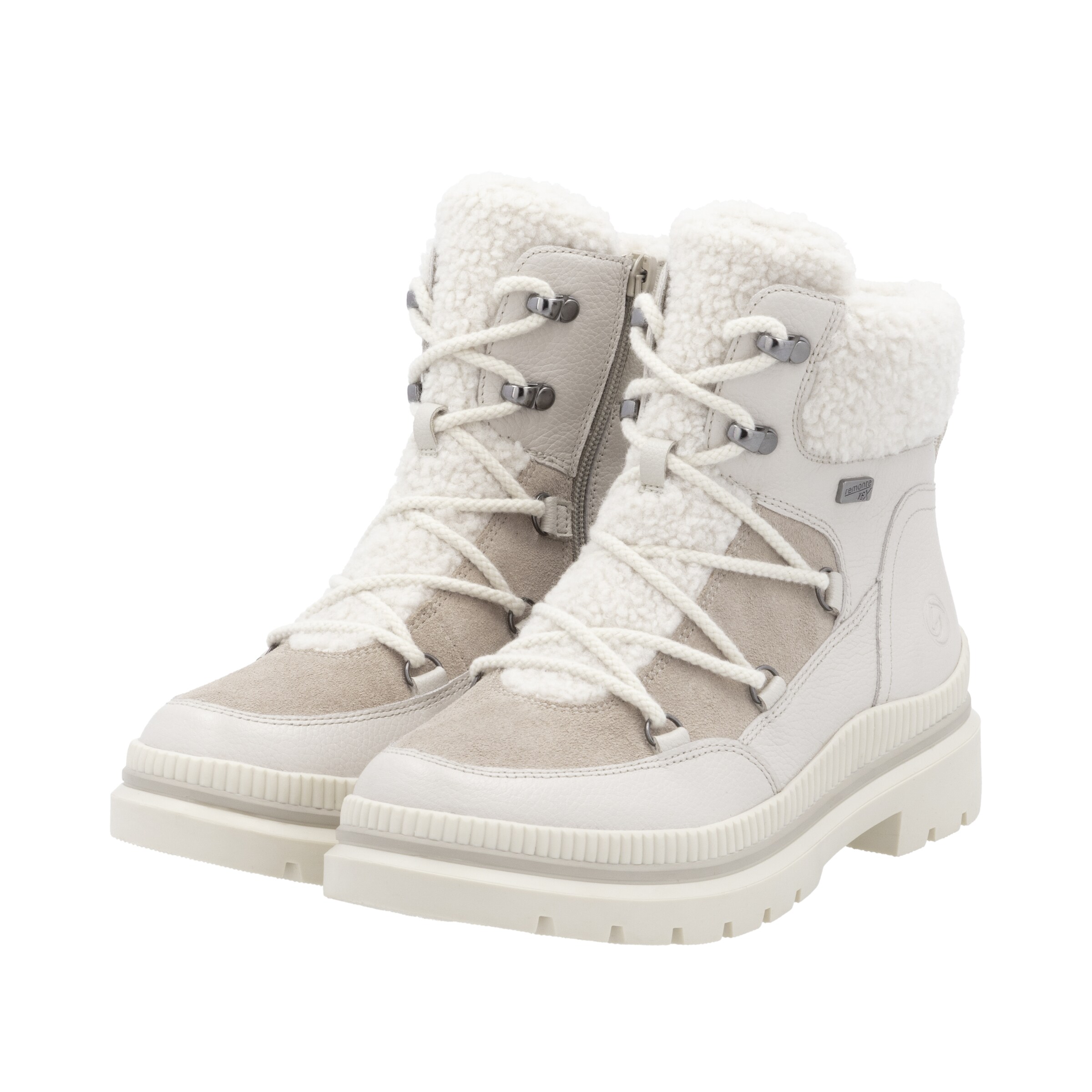 REMONTE Schnürstiefel in Weiß