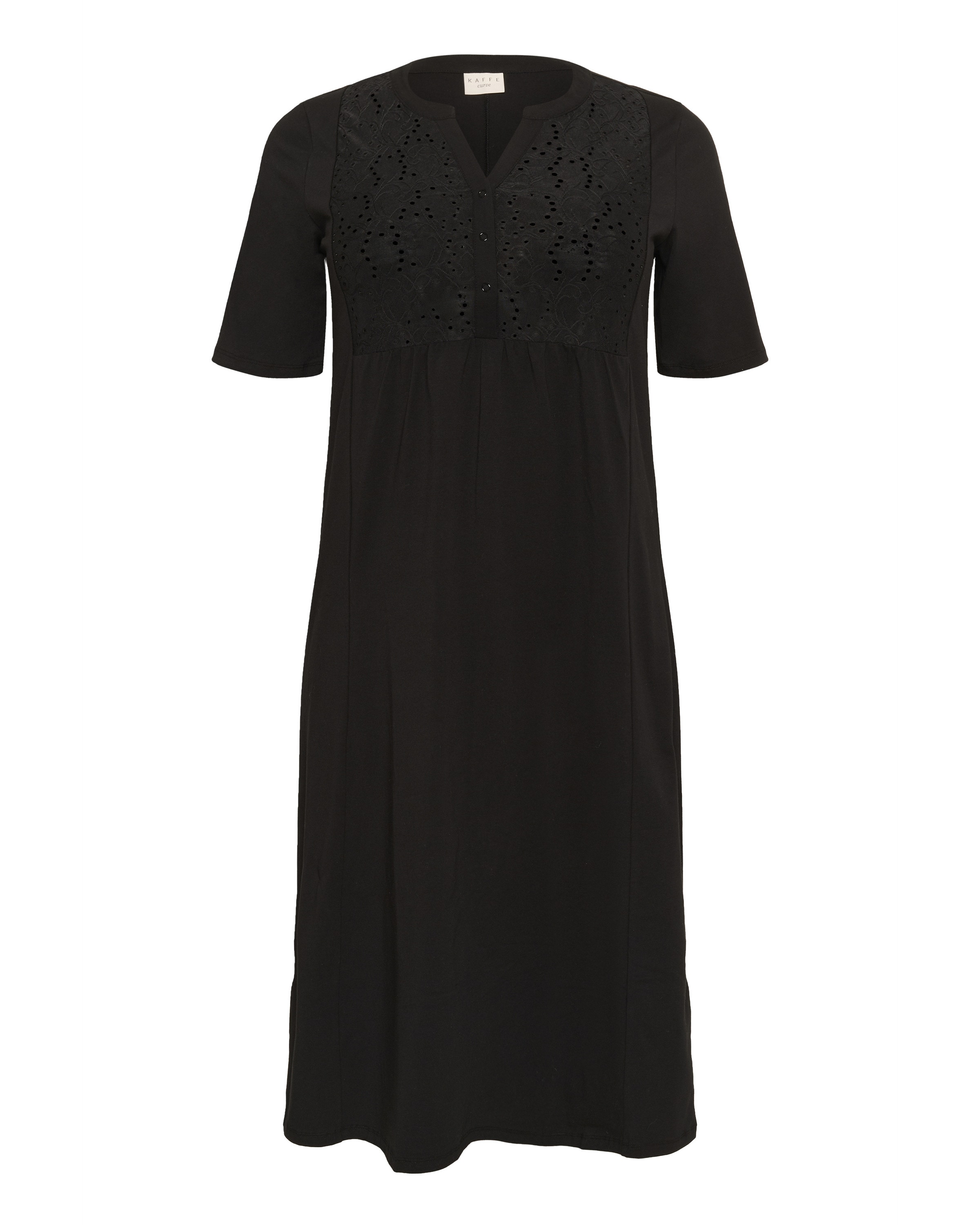 KAFFE CURVE Kjole 'Merinda' i sort: forside