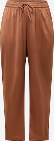 Pantalon 'ESSI' Vero Moda Curve en marron : devant