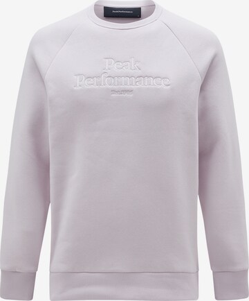 Pull-over 'Crew' PEAK PERFORMANCE en rose : devant