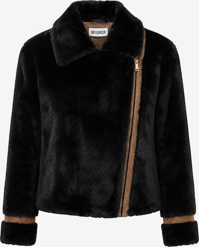 Influencer Veste mi-saison 'Short Faux Fur Coat' en S en noir, Vue avec produit
