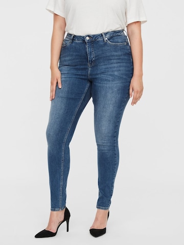Vero Moda Curve Skinny Kavbojke 'VMLora' | modra barva: sprednja stran