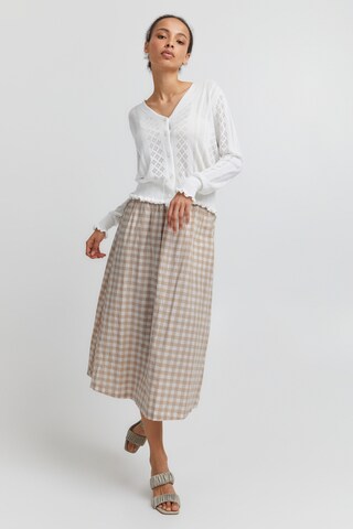 Jupe 'GRY' ICHI en beige