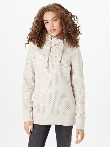 Ragwear Sweatshirt 'Nuggie' in Beige: front