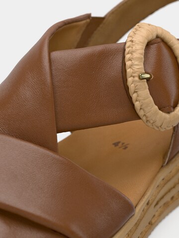 Sandales à lanières GABOR en marron