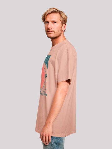 T-Shirt 'California skull summer vibes' F4NT4STIC en orange