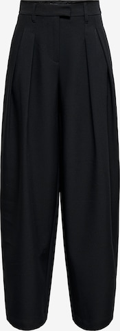 ONLY - Pantalón plisado 'ONLKIRSY' en negro: frente