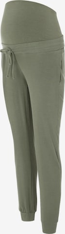 MAMALICIOUS Tapered Pants 'Neda' in Green: front