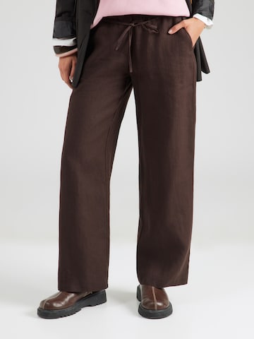Wide Leg Pantalon 'CHIARA' MAC en marron : devant