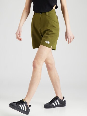 Regular Pantaloni outdoor 'HORIZON' de la THE NORTH FACE pe verde: față