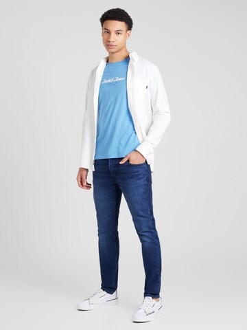 JACK & JONES Póló 'HENRY' - kék