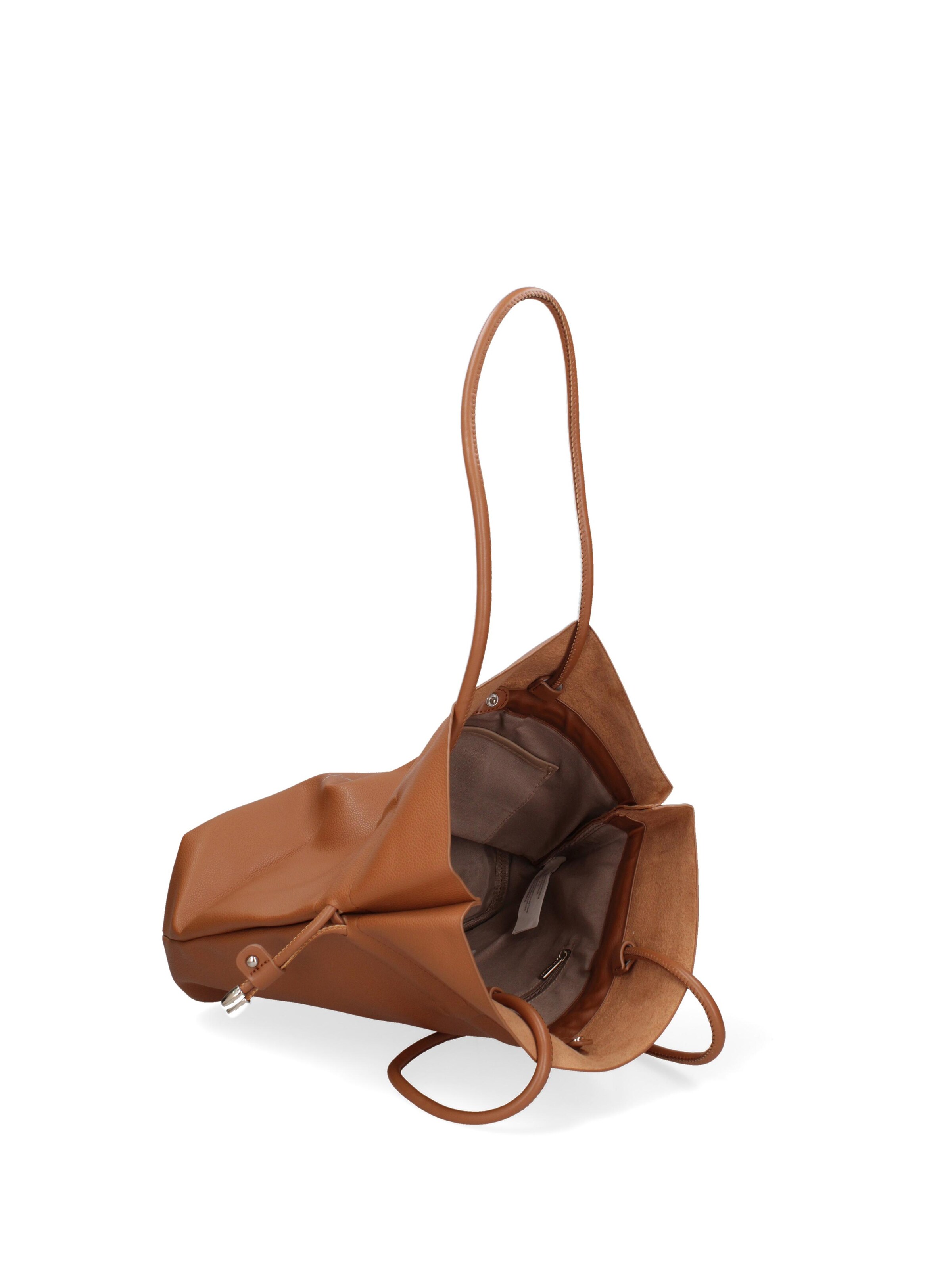 Borsa a spalla 'Borsa a Spalla Donna David Jones PVC con Zip e Manici Resina' di David Jones in beige