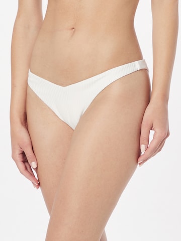 NLY by Nelly Bikini Bottoms in White: front