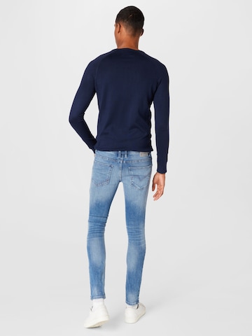 TOM TAILOR DENIM Kitsas Teksapüksid 'Culver', värv sinine