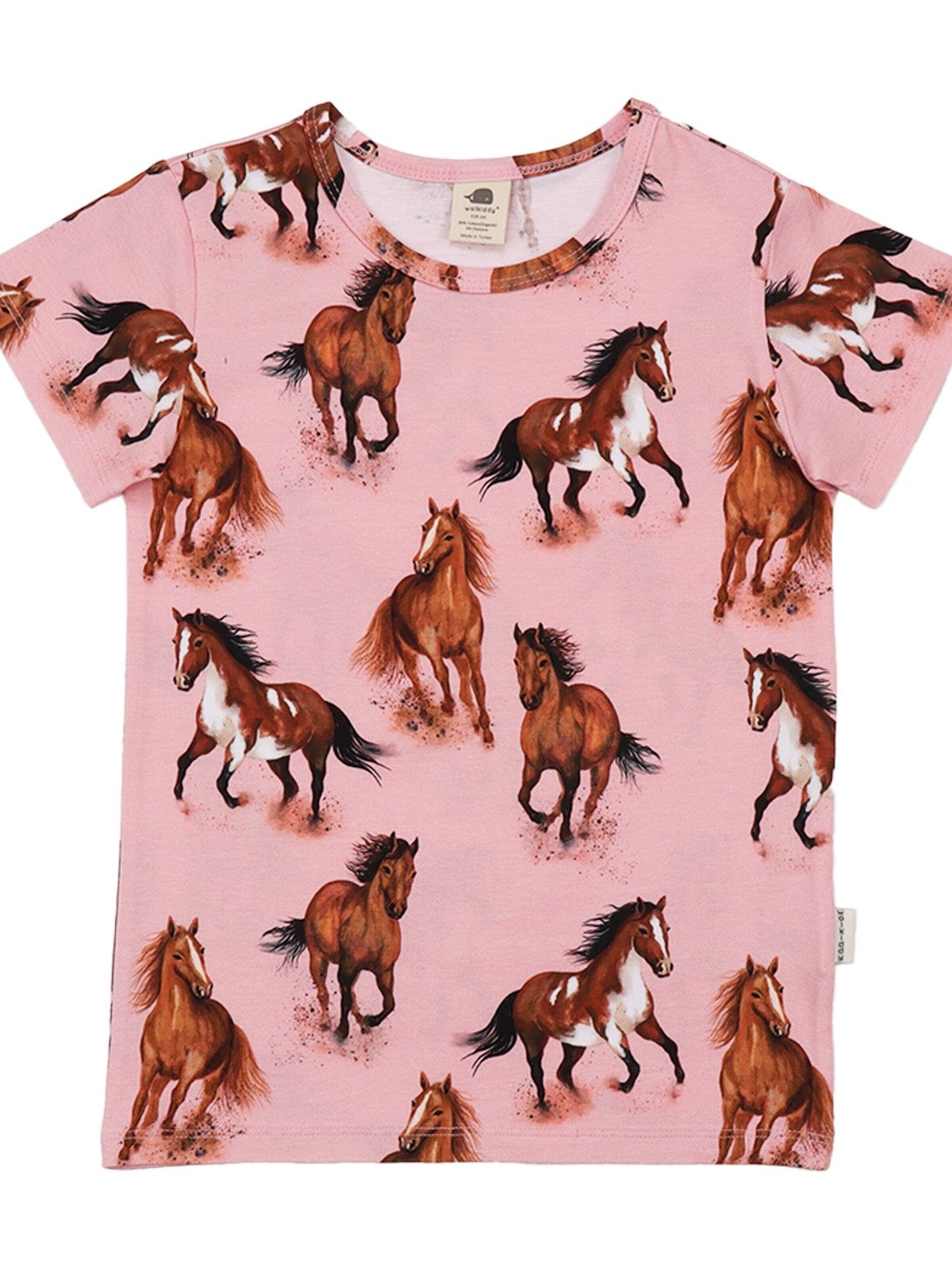 Walkiddy Shirt 'Graceful Horses'‌‌ in 104 in mischfarben, Produktansicht