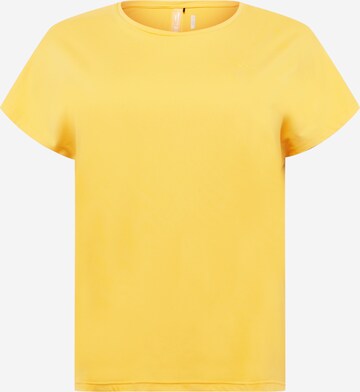 T-shirt fonctionnel 'AUBREE' Only Play Curvy en orange : devant