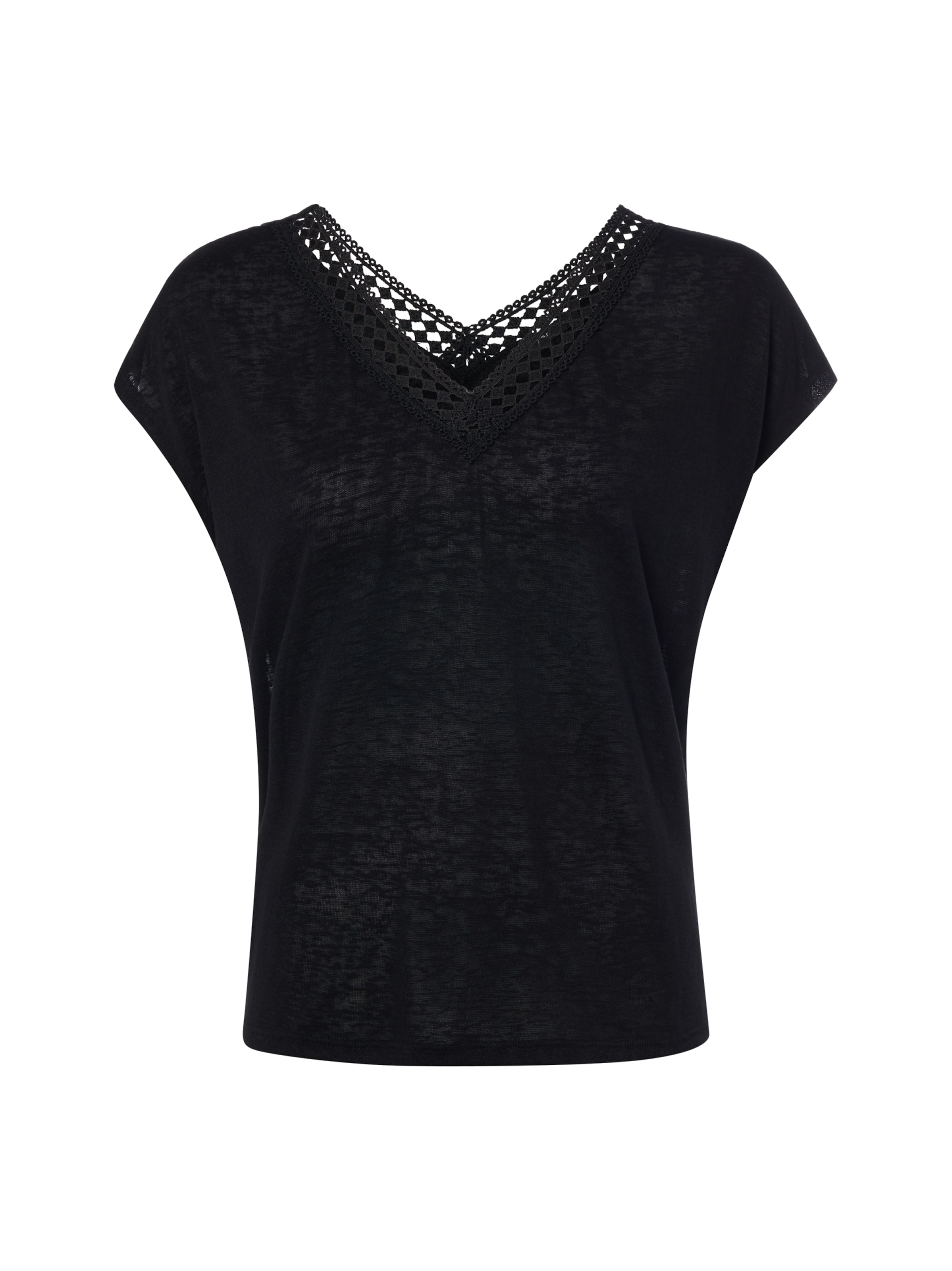 zero Shirt in Schwarz: Vorderseite