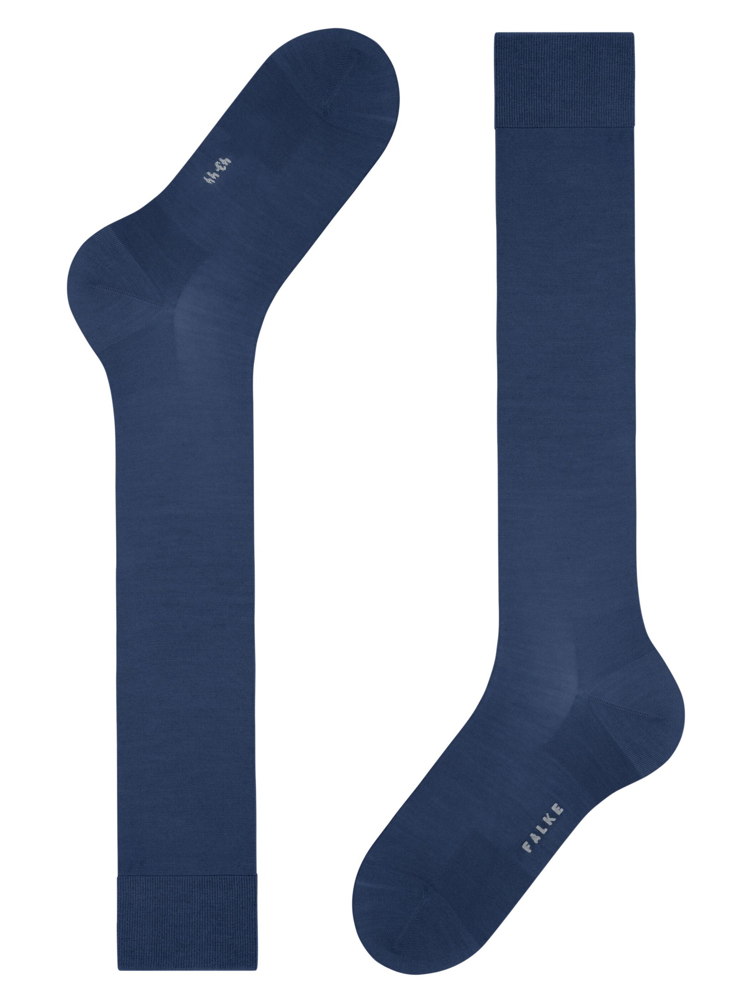 FALKE Knee High Socks 'ClimaWool' in Blue