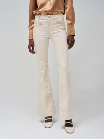 Salsa Jeans Flared Jeans 'Destiny' in Wit: voorkant