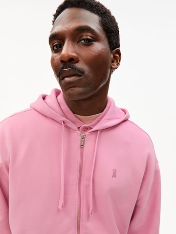ARMEDANGELS Sweat jacket in Pink: front