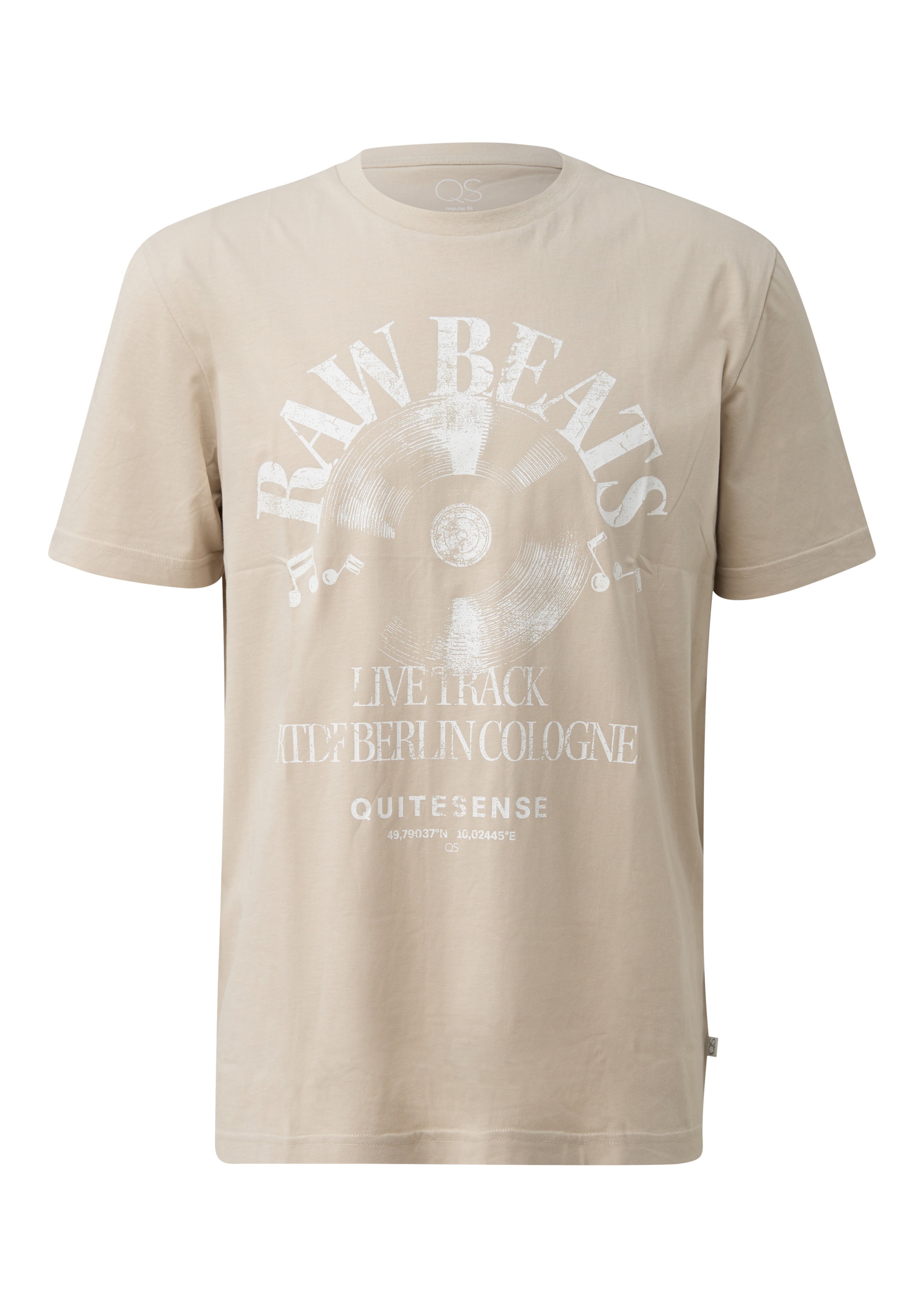 QS Shirt in Beige: front