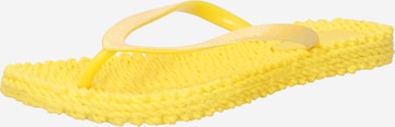 ILSE JACOBSEN T-Bar Sandals 'Cheerful 01' in Yellow: front