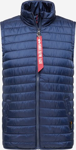 ALPHA INDUSTRIES Bodywarmer in Blauw: voorkant