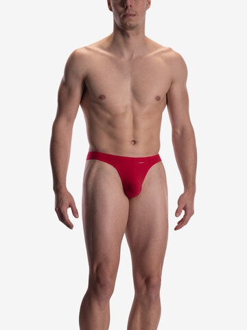 Slip ' RED0965 Ministring ' Olaf Benz en rouge : devant