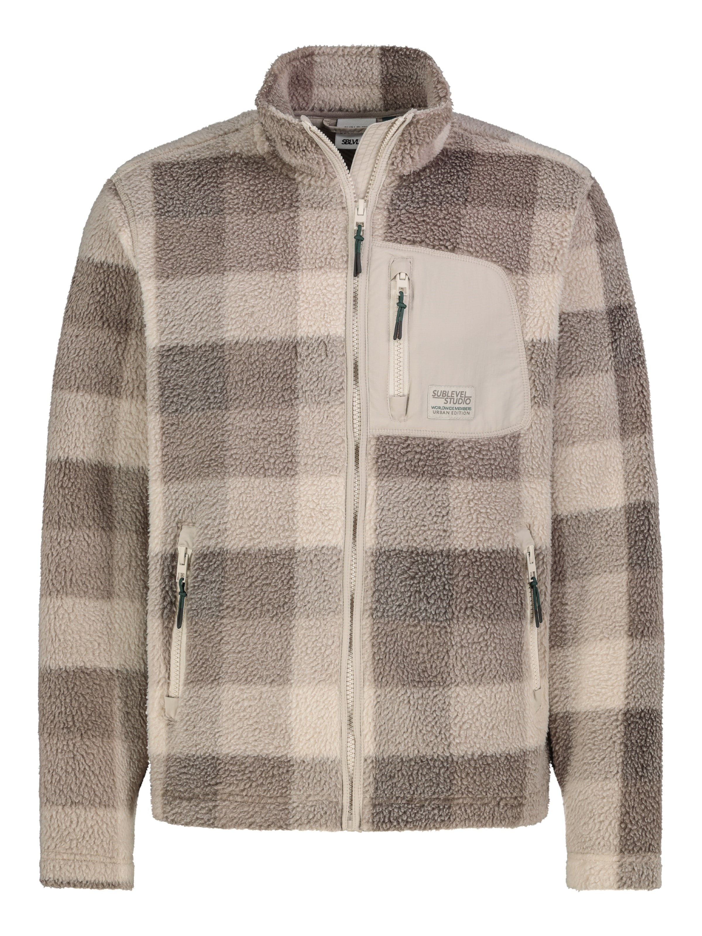 Sublevel Fleecejacke in Mischfarben: Vorderseite