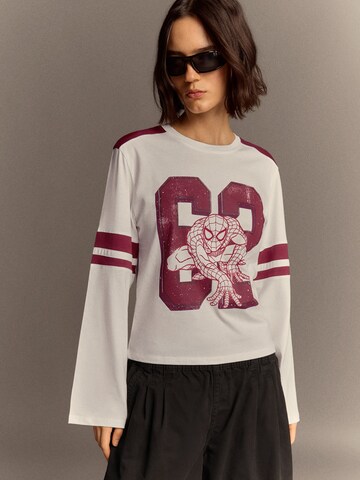 Bershka Shirt in White: front