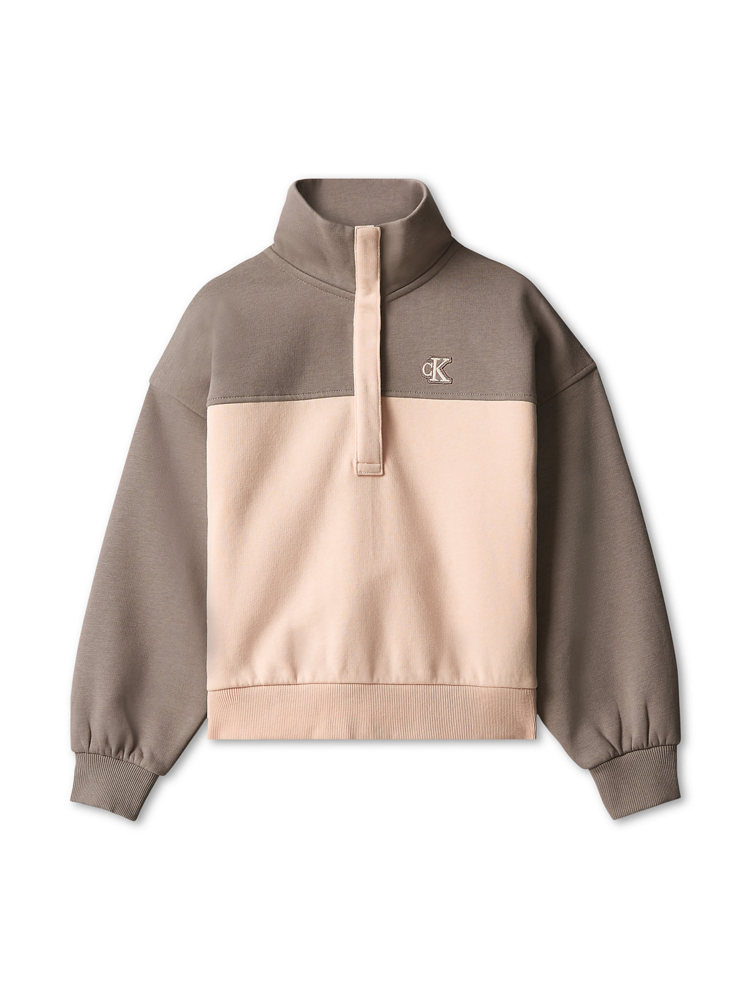 Calvin Klein Jeans Regular Collegepaita värissä beige: etupuoli