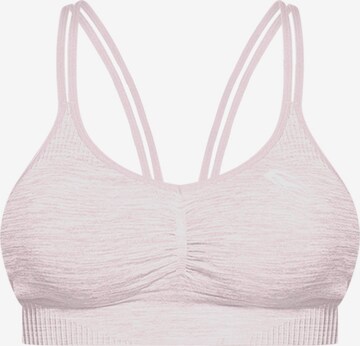 Smilodox Bustier Sport bh 'Glow' in Roze: voorkant