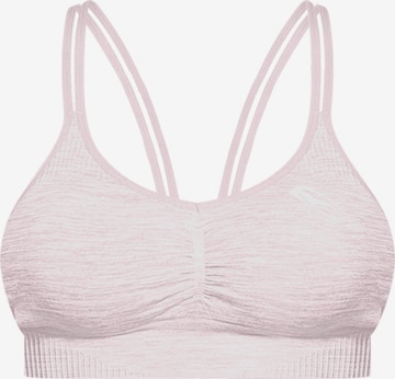 Bustier Soutien-gorge de sport 'Glow' Smilodox en rose : devant