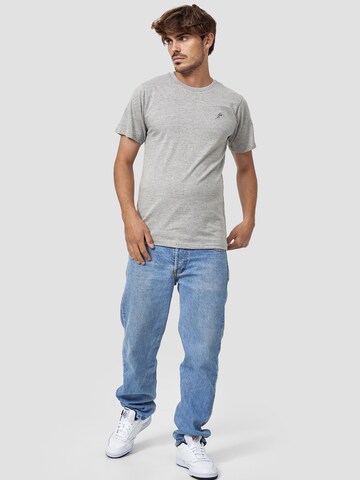 Mikon T-Shirt 'Feder' in Grau