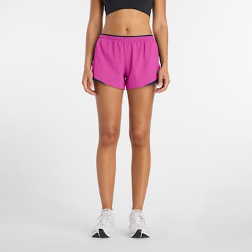 Regular Pantalon de sport 'RC Essential' new balance en rose : devant